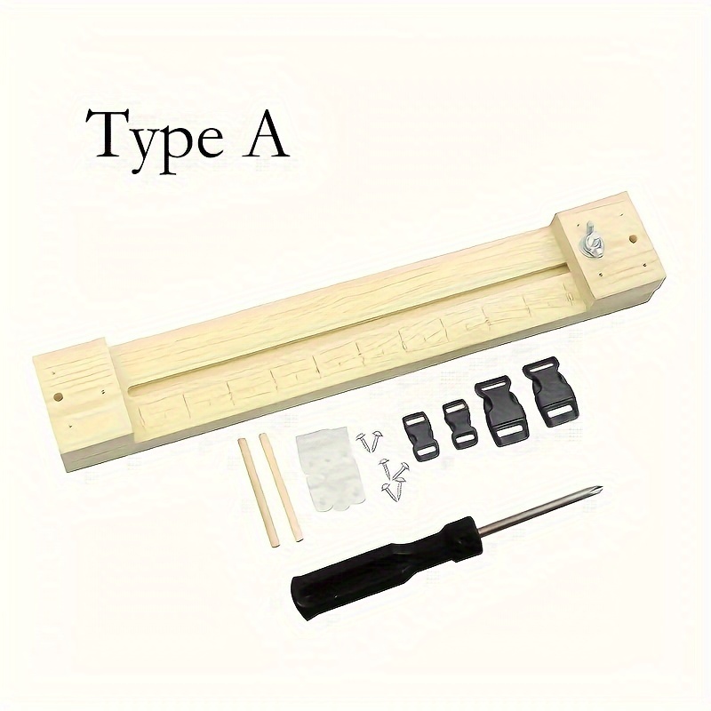 1pc Jewelry Fine Wire Weaving Tool Necklace Bracelet Keychain Weaving Frame Weaving Wooden Frame Weaving Tool