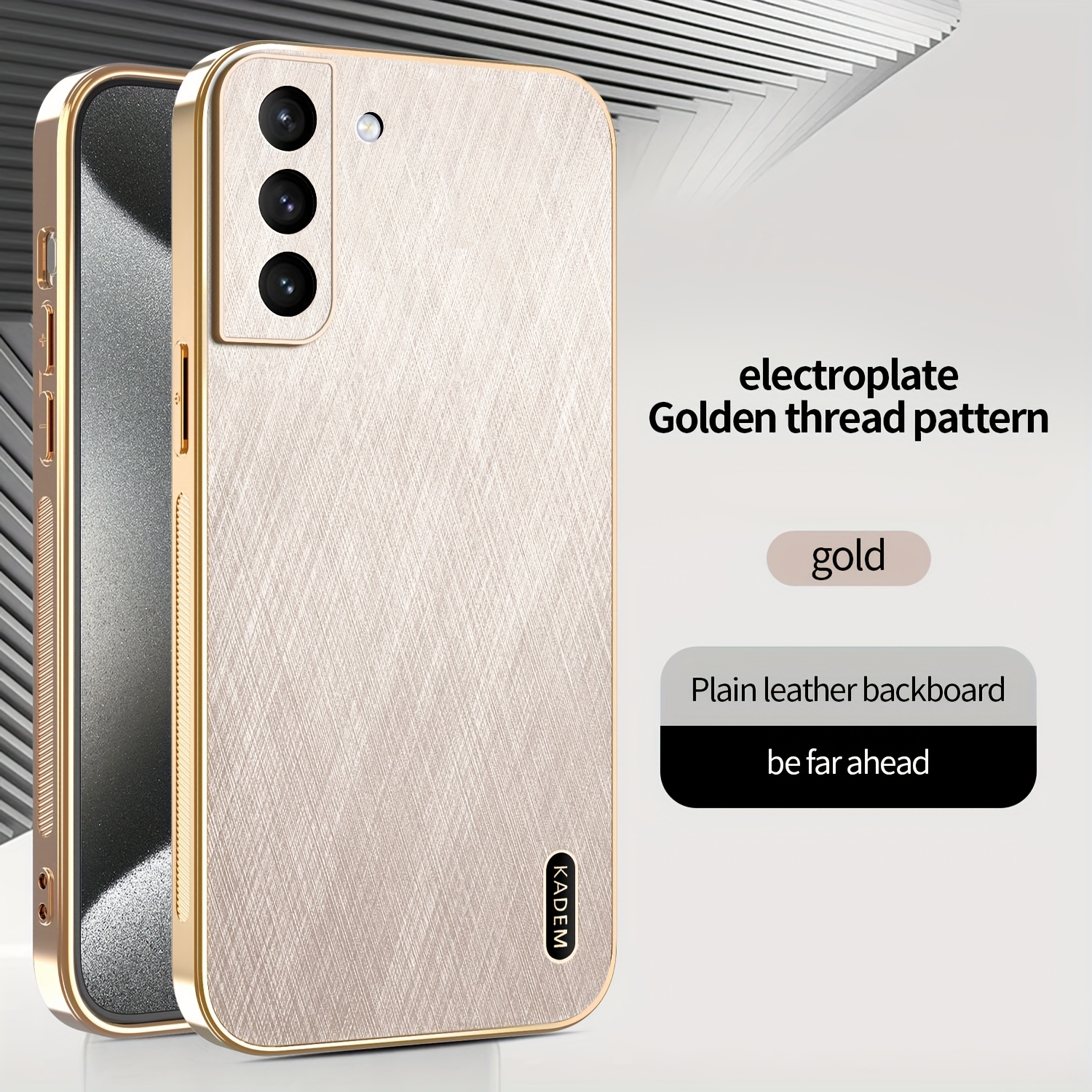 TEMU Phone Case: High-end Electroplated -look Protective Case With A Stylish Design, Suitable For Galaxy S23/s23 Plus/s23 Ultra/s23 Fe/s22/s22