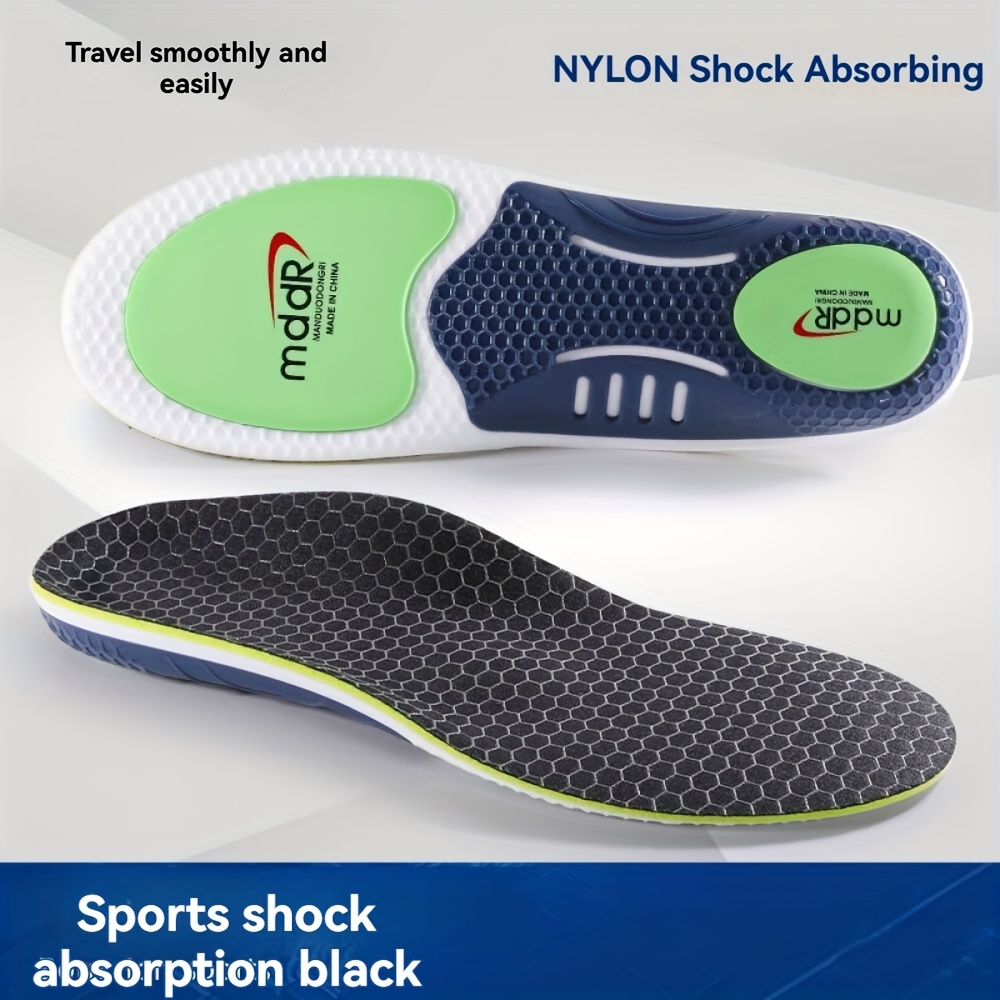 Image of Tpu High Arch Support Insoles, Comfortable Padding For Flat Feet, Providing Arch Support Suitable For All Shoe Types With Silicone Cushioning Insoles