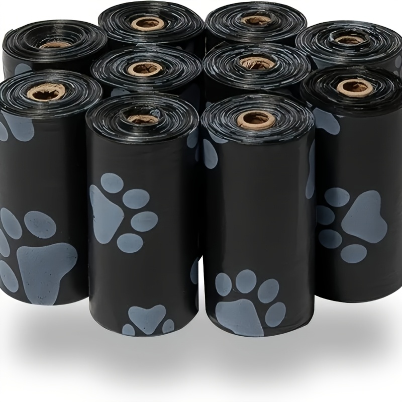 

16 Rolls Leak-proof Dog Poop Bags With Paw , Polyethylene Material, Ideal For Outdoor - High-quality, Supplies, Poop Bags For Dogs