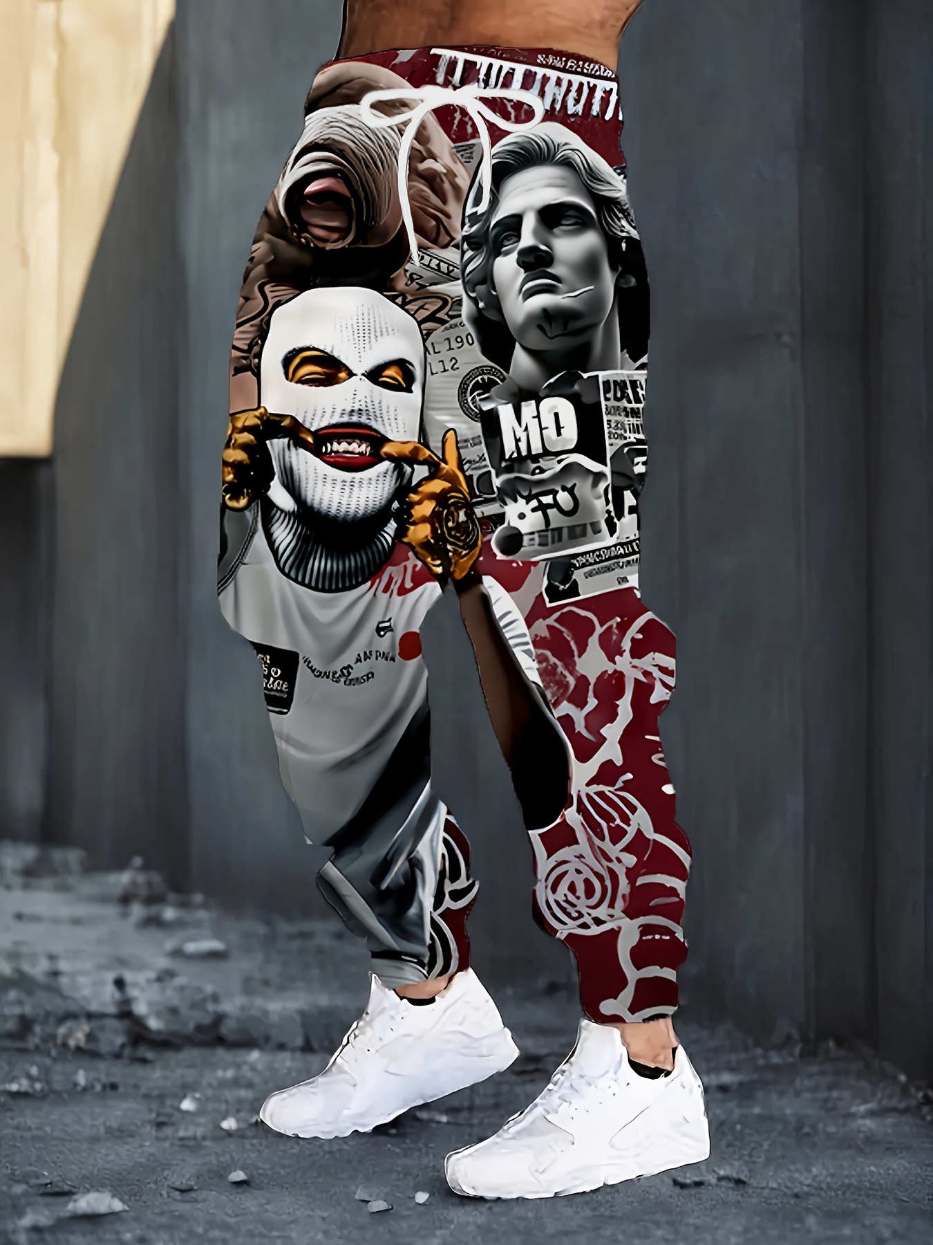 3D Patterned Casual Pants for Men