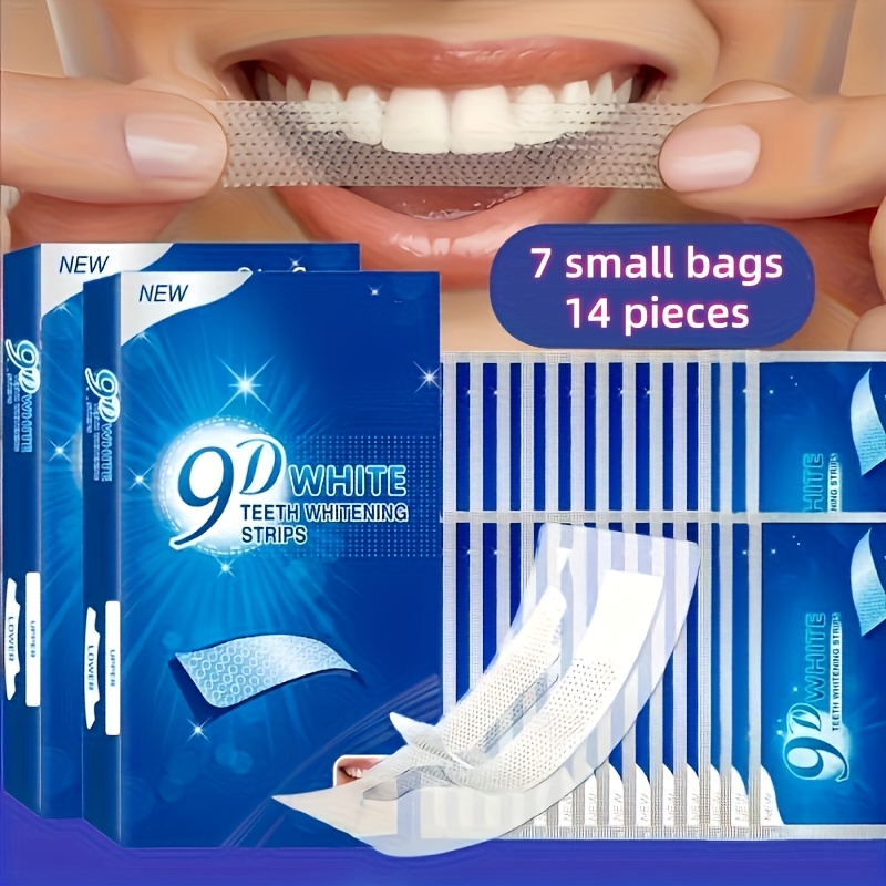 14pcs 9d Teeth Strips Deep Cleaning Brightening Dental