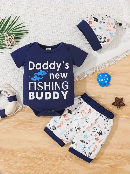 Baby Boys Casual i Was Daddy's Fastest Swimmer Short - Temu