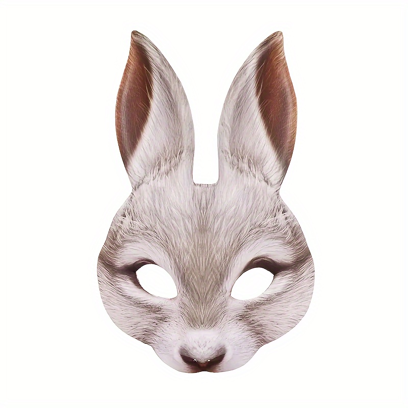 Image of For Man's Rabbit Mask, Cute Animal Rabbit , Halloween Party Prom Cosplay Performance Props Easter Xmas Ball, Graduation Ball, Masquerade Ball, Random Color