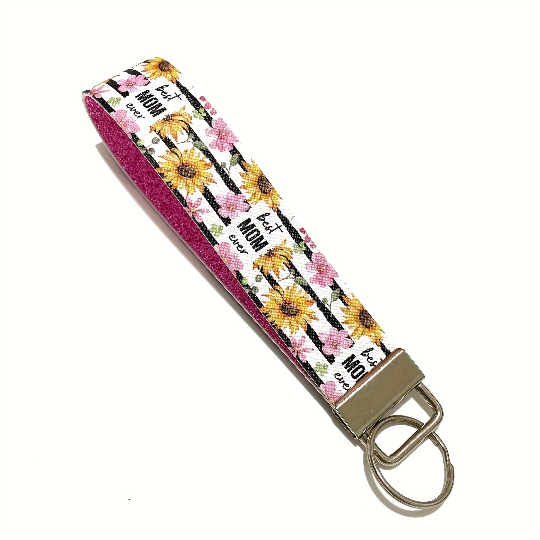 flower mama wristlet keychain pu leather bag Temu Mauritius
