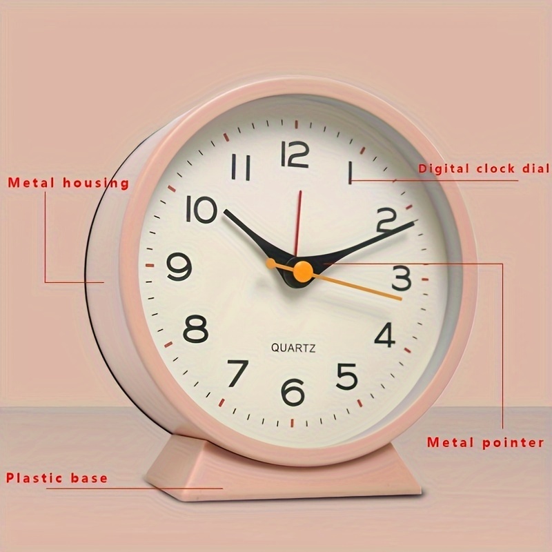  Alarm Clock, Digital Clock, Small Wall Clock, Battery