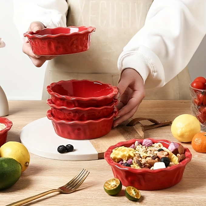 Mini Pie Oven Proof Pie Dishes Inch Glass Pan 4-Pack Mini Glass