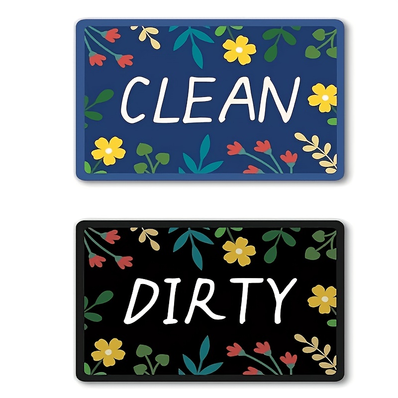 magnetic clean dirty dishwasher sign sold on Temu United States