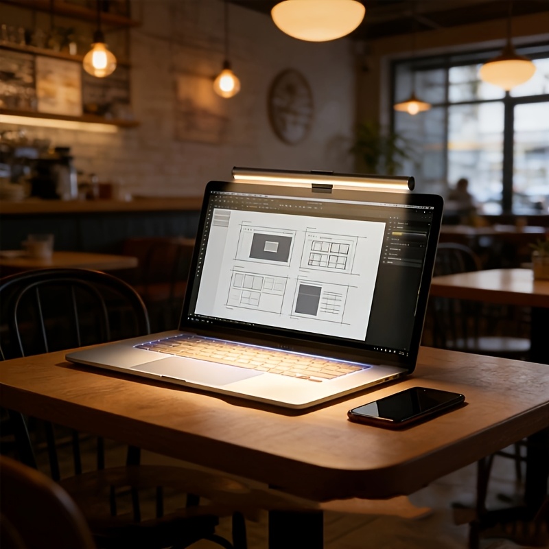 Three-Color Dimming Computer LED Screen Desk Lamp
