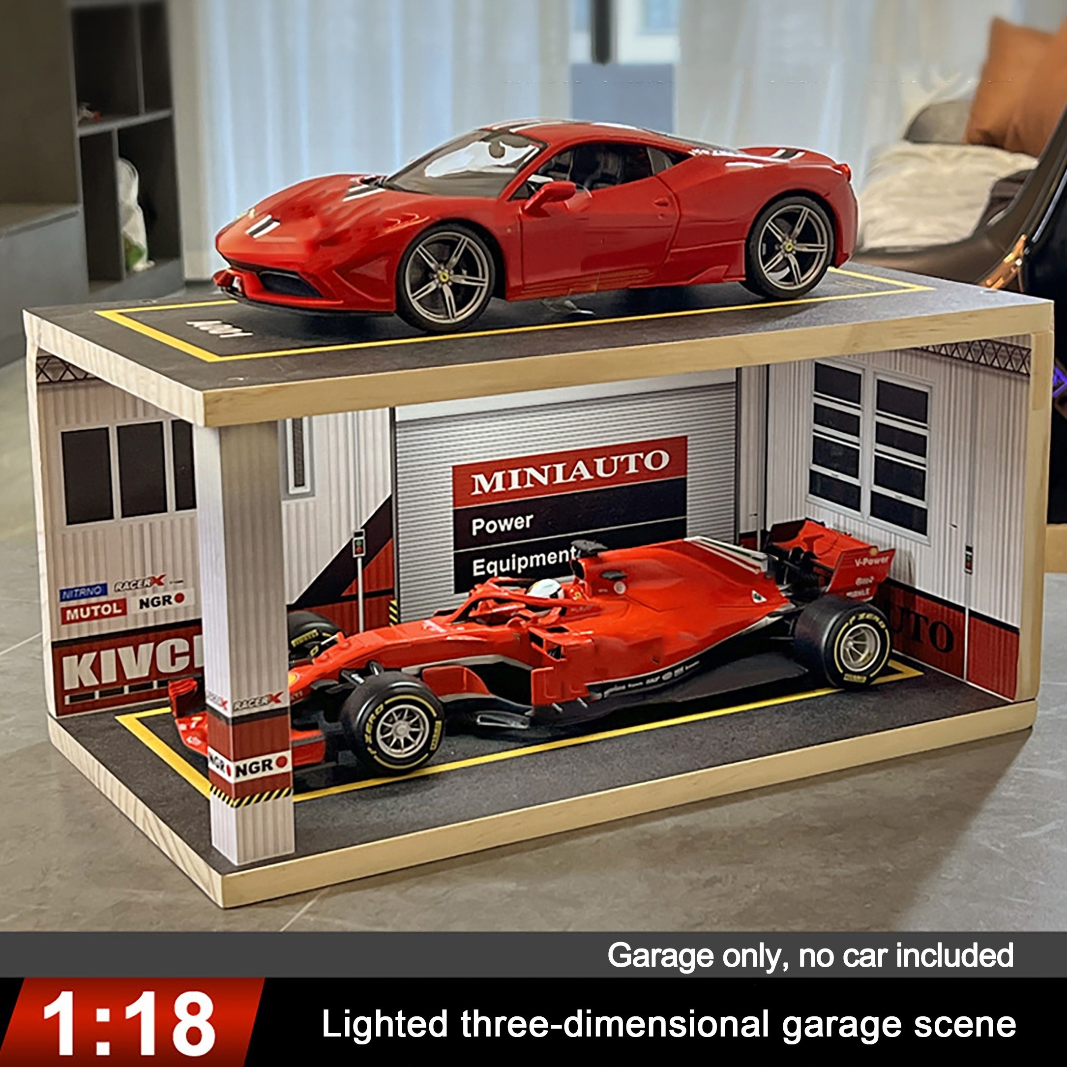 Garage In Legno Massello 1:18 E 1:24 Simulazione - Temu Italy