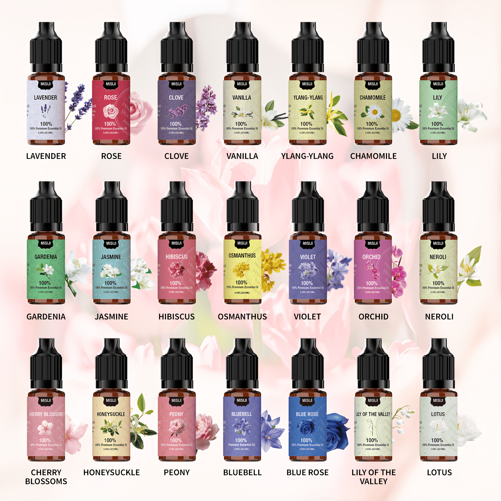 7/14/21 buc. Esențial Floral Romantic, Flori Selectate cu Ingrediente Premium, Parfumuri cu Uleiuri Esențiale de Lungă Durată, Parfum pentru Casă și Mașină, pentru Difuzoare, Umidificatoare, Fabricarea Lumânărilor, pentru Difuzoare și Umidificatoare, Potrivit pentru Utilizare în Vară