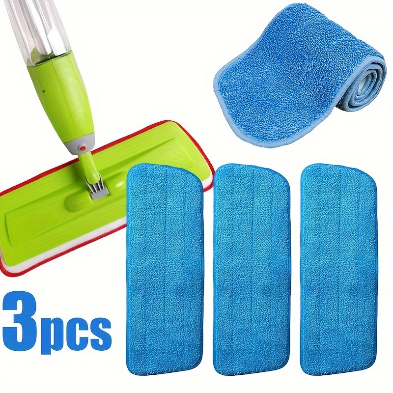 

3pcs Spray Mop Set With Refillable Bottle & Microfiber Pads - Home Cleaning In Bedrooms, Bathrooms, Living Rooms