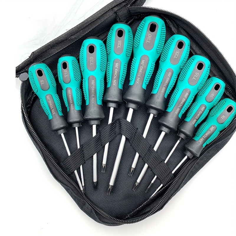Image of Anti-slip Handle Star Hex Plum T5t6t8t10t15t20t25t27t30 Screwdriver Set Inner Hexagon Cross Plum Screwdriver Set T-type Screwdriver Set
