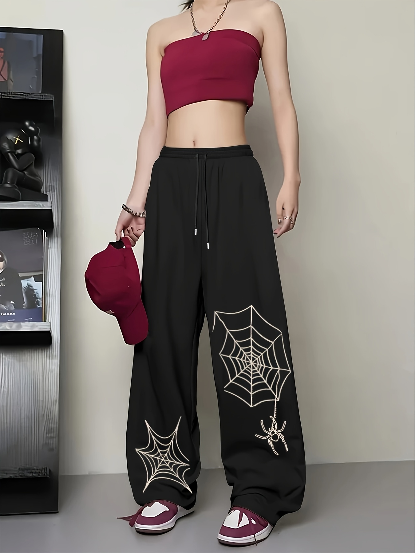 spider pants sold on Temu United States