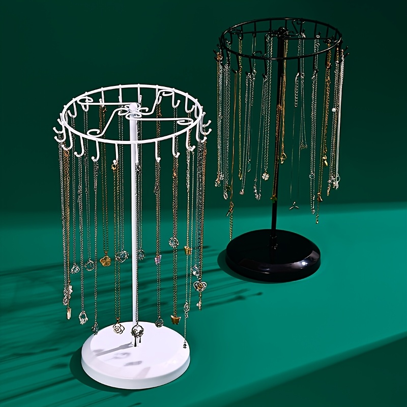 Decorative Iron Rack with Hooks for Jewelry Display, Gift for Her