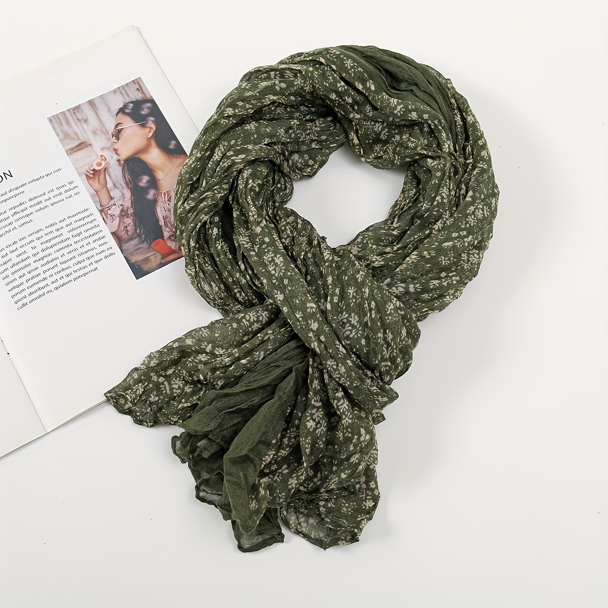 A Stylish Printed Pressed Scarf For Women For Everyday Use