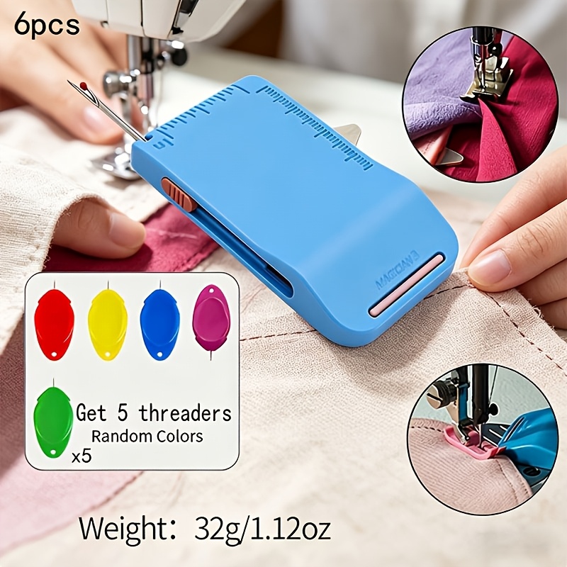 TEMU Magnetic Seam Guide For Sewing Machine With Scale And Seam Ripper, 3rd Gen Sewing Tool Set, Flat Magnetic Edge Guide With Rib Binding Holder For