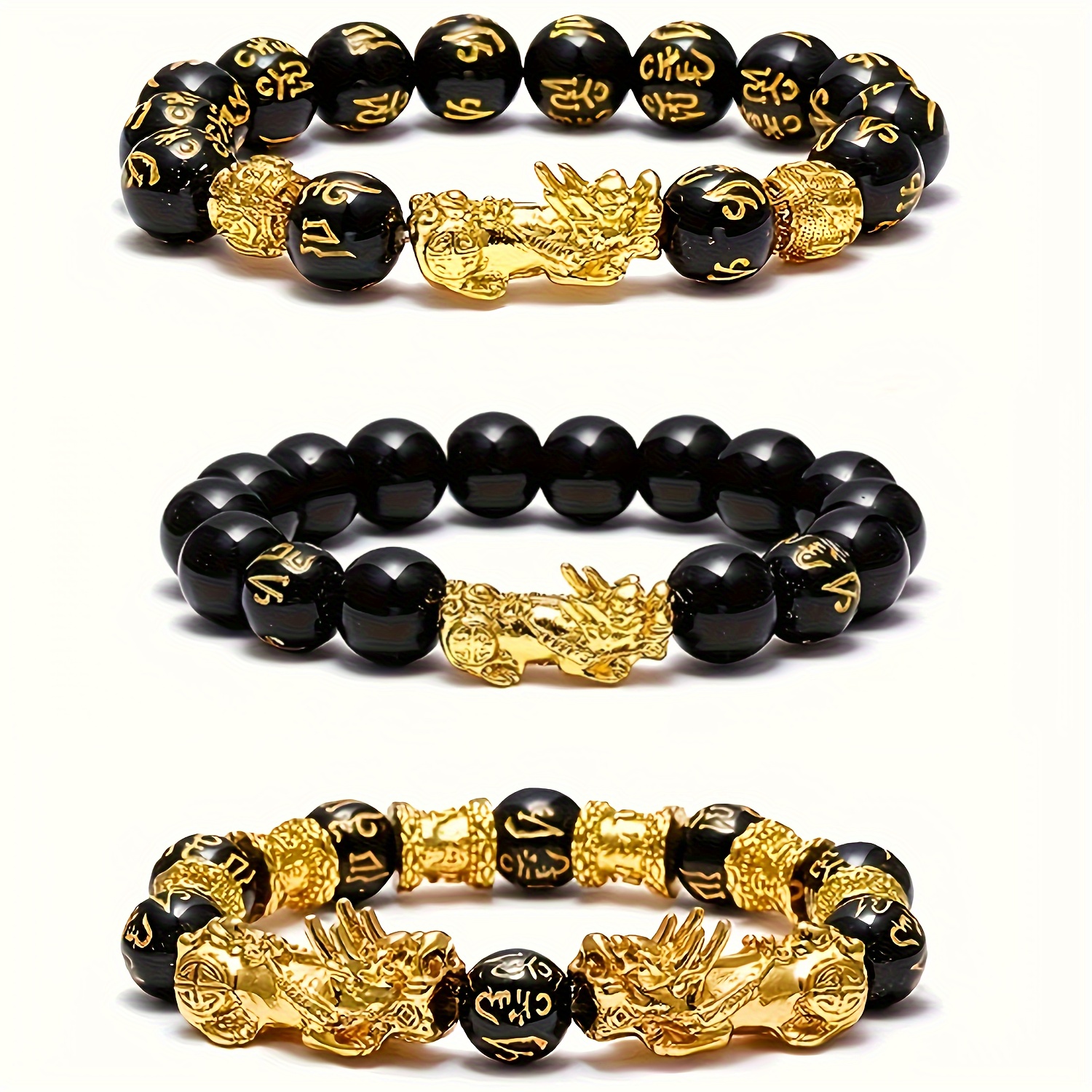 

3pcs Bracelet Bracelet Women's Stone Bracelet Wealth
