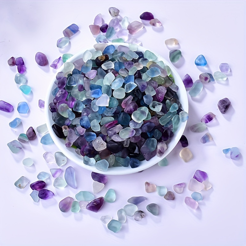 

1pc 100g/3.53oz Decorative Crystal Pebbles, Natural Quartz Stones, Aquarium Gravel Sea Glass Rock Sand For Fish Turtle Tank/air Plants Decoration