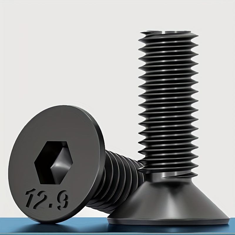 15pcs Hexagonal Socket Screws And Bolts, Grade 12.9, M6 X16mm