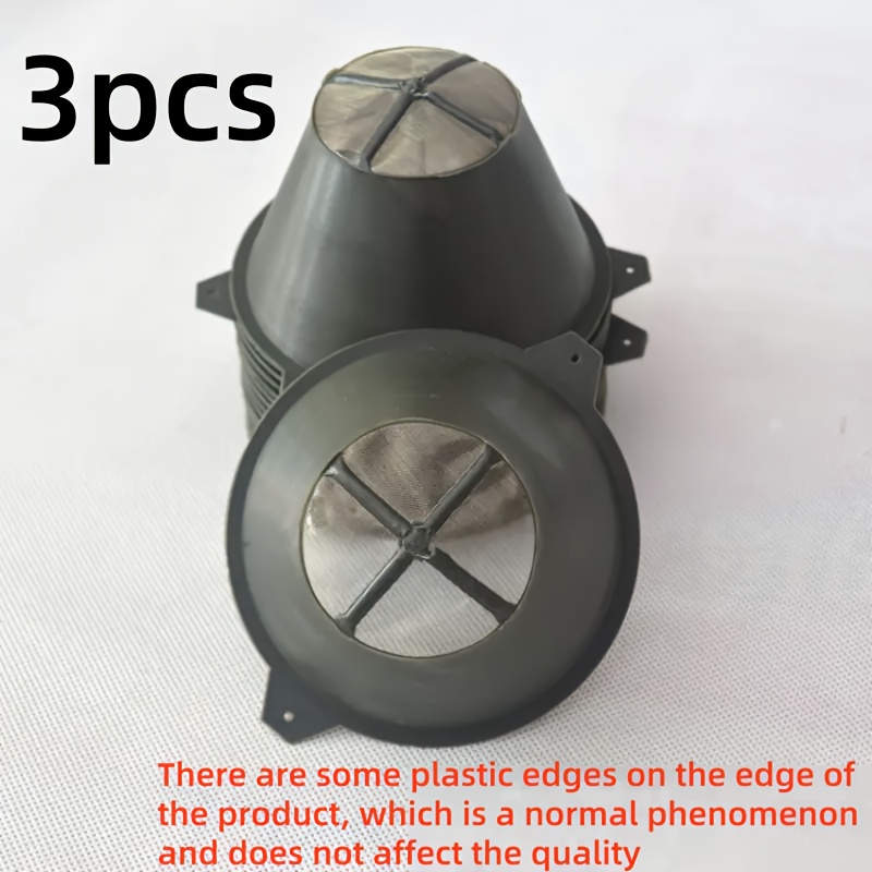 Image of 3pcs, 6pcs, 9pcs, 100mm Pe Plastic Oil Filters Nylon Mesh, Suitable For Car Engine Oil Funnels, Portable Oil Funnels, Large Diameter Car Fuel Funnels, Applicable To Cars - Gasoline, Transmission, Fuel