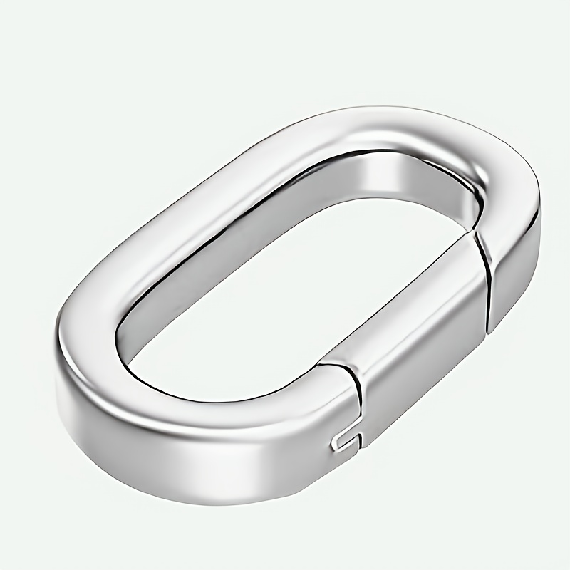 TEMU Square Pure Silvery 925 Bracelet, Necklace Connector, Suitable For A Of Jewelry, Dly Handmade Jewelry Connector, And
