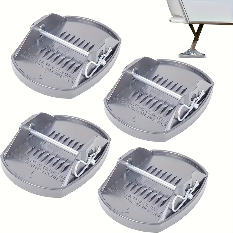 E-shop Set mit 4 Wohnwagen Hebebögen, RV Hebebögen, Parkbein Pads, Unterstützungs Pads und Hebebögen zum verhindern. Diese Balance Blöcke werden mit