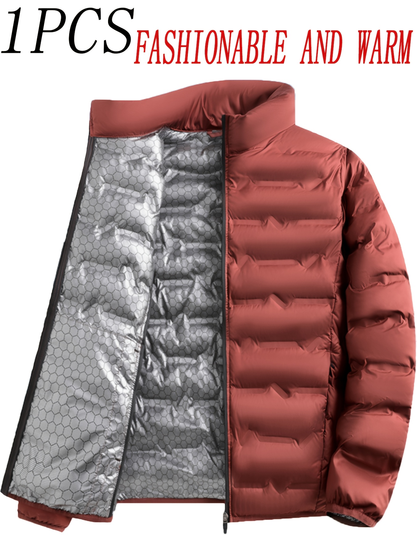 mens stylish down jacket filled with graphene honeycomb     down suitable for daily commuting hiking and camping it features a lightweight design   warm and convenient resistant to deformation and pilling