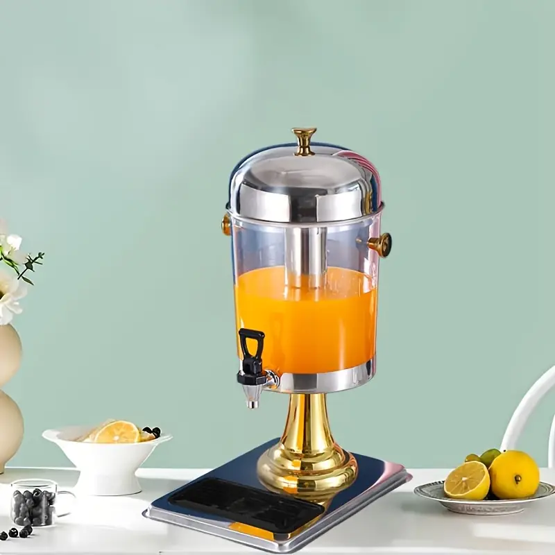 Verdickter Getränkespender aus Edelstahl, kommerzielle Getränkeaufbewahrung, Buffet-* verdicktes Material, großes Fassungsvermögen, leicht zu reinigen, kann kalt oder heiß * * für Gastronomie,