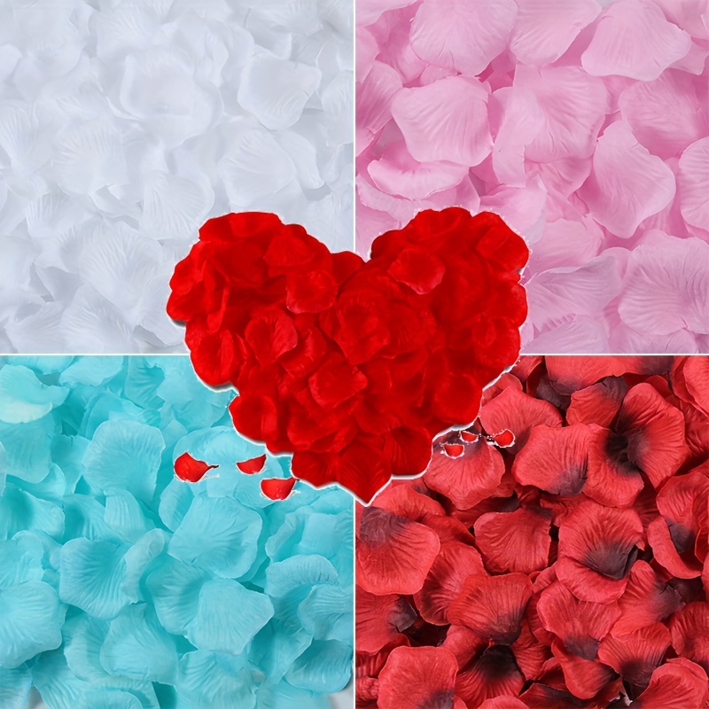 

Romantic 1000pcs Non-woven Fabric Stacking Simulation Petals, Wedding Props, Wedding Room Decoration, Fake Rose Petals