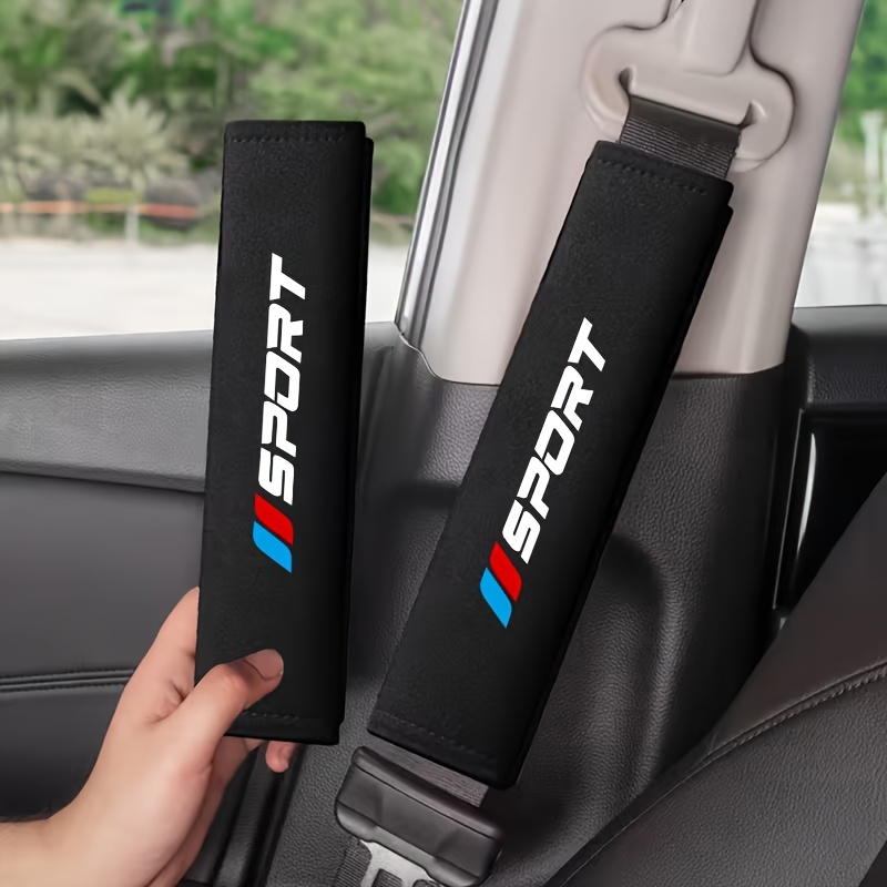 TEMU 【カーシートベルトショルダーパッド】ソフトな滑り止めショルダーター、スポーツプリントのレーシングカー柄。ほとんどの車種に適合 - 理想的なカーアクセサリーギフト、シートベルトショルダーカバー、快適なップ、高級感のあるディテール、テクスチャ、長距離ド...