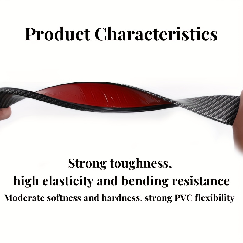 car modification universal wheel brow carbon fiber anti scratch details 3