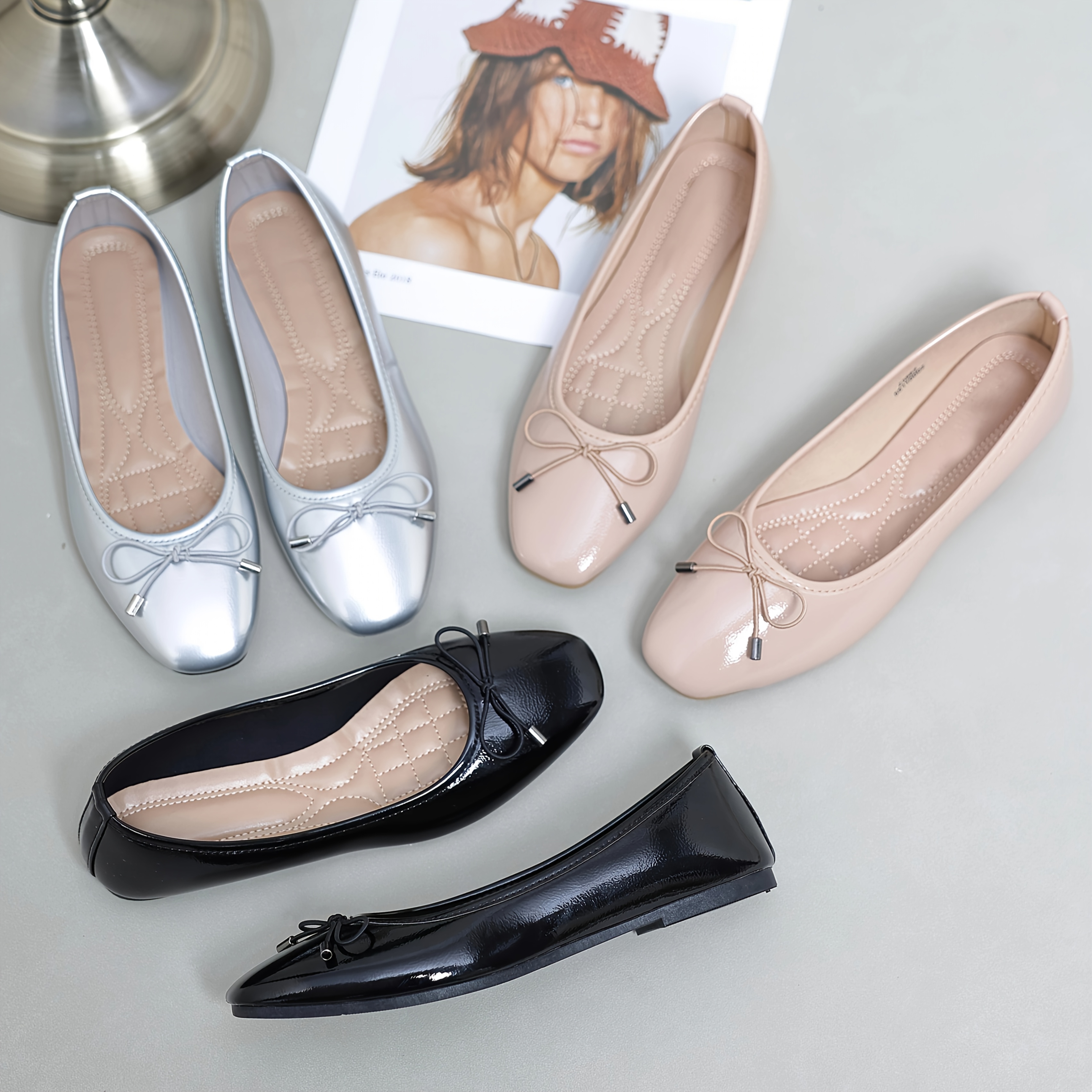 Feversole Ballerine Donna – Punta Tonda, Memory Foam E Colori Vivaci - 4