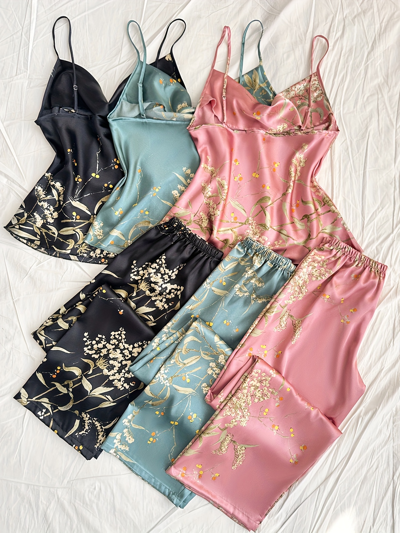   collar   suspender pants and pajama set 6pcs Product details 0