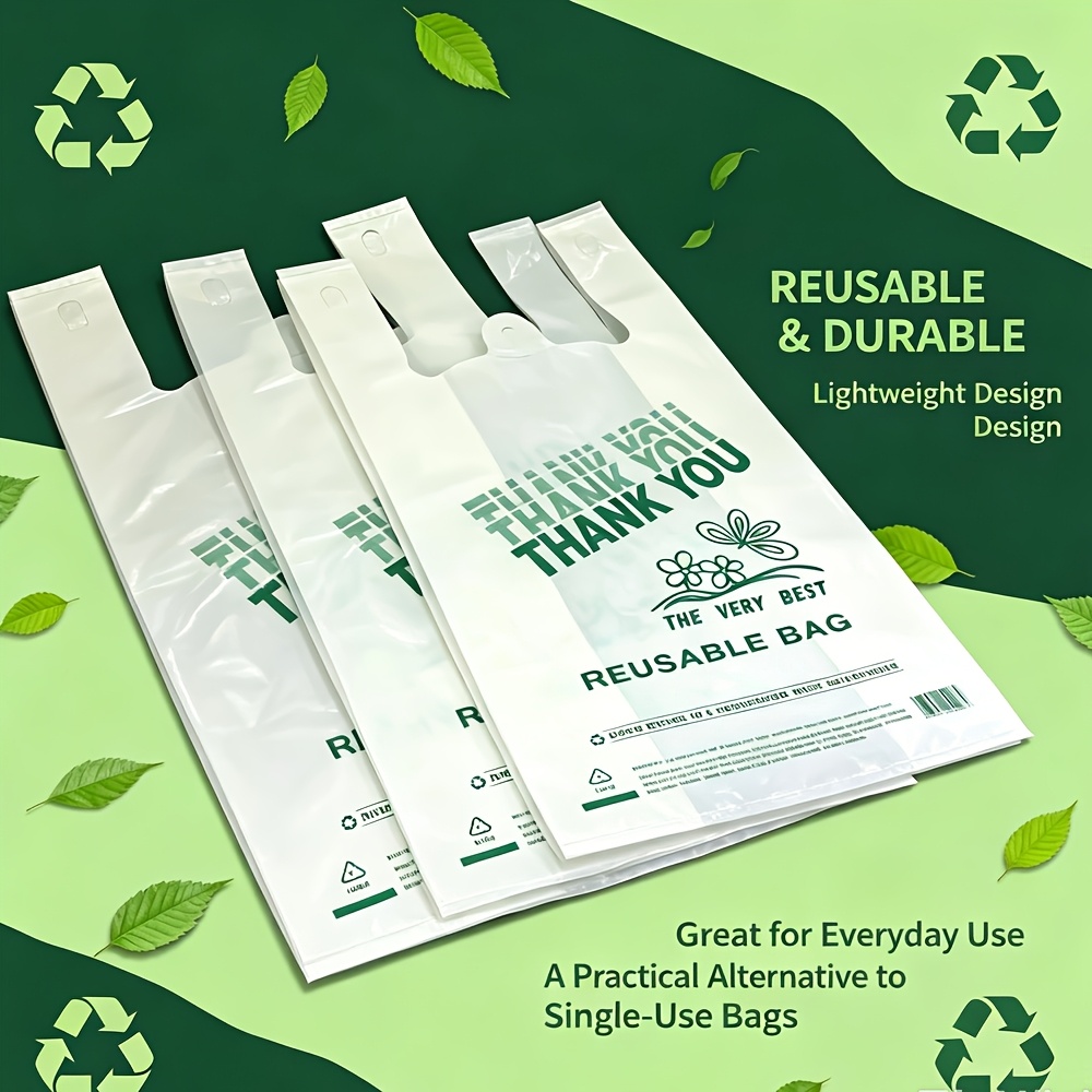 100 Pack Thickened Heavy-Duty Shopping Bags