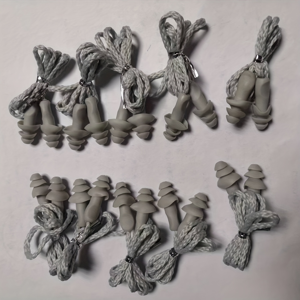 TEMU 10 paires de bouchons d'oreille de natation emballés avec cordons