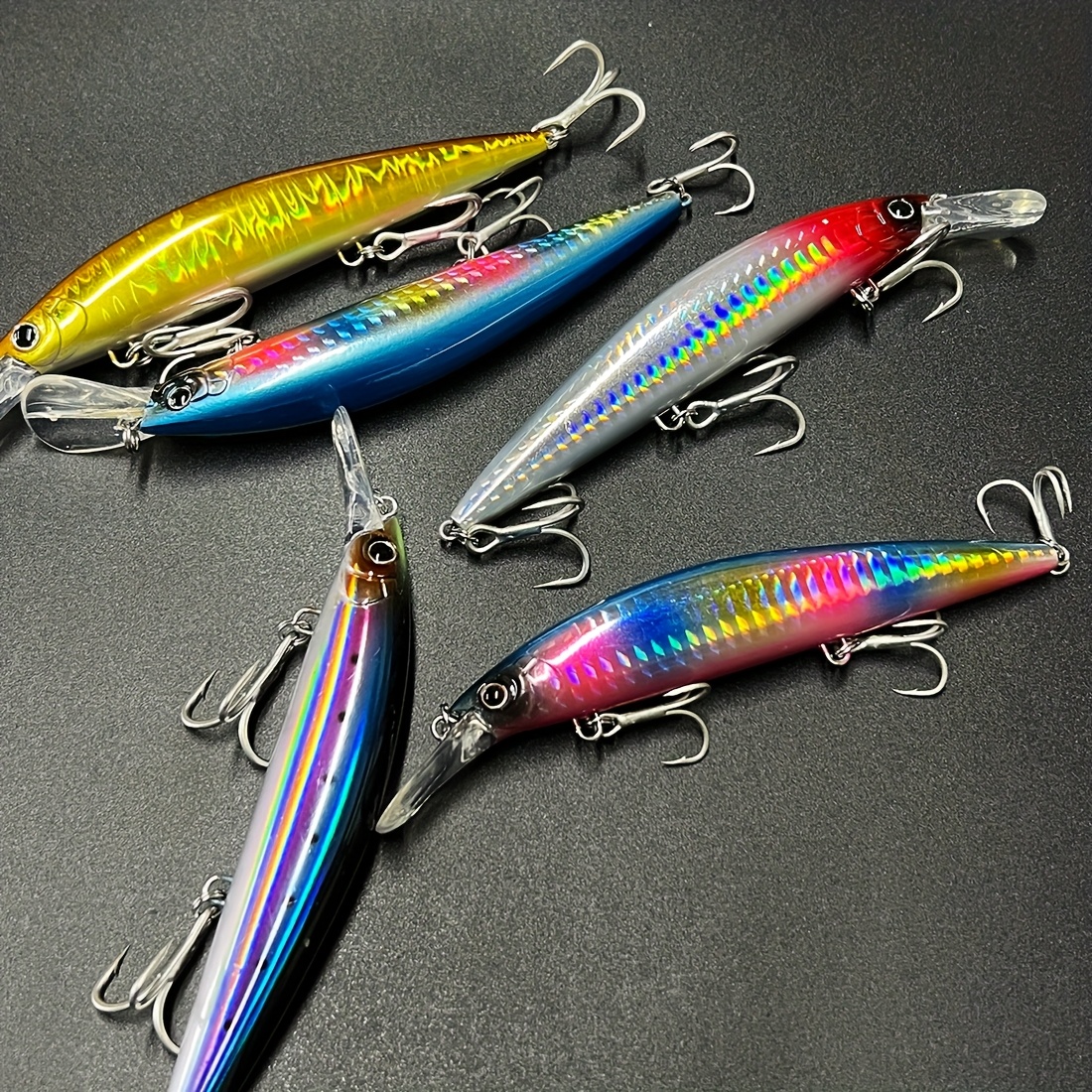 3pcs fishing lure minnow wobbler lure long cast sinking - Temu