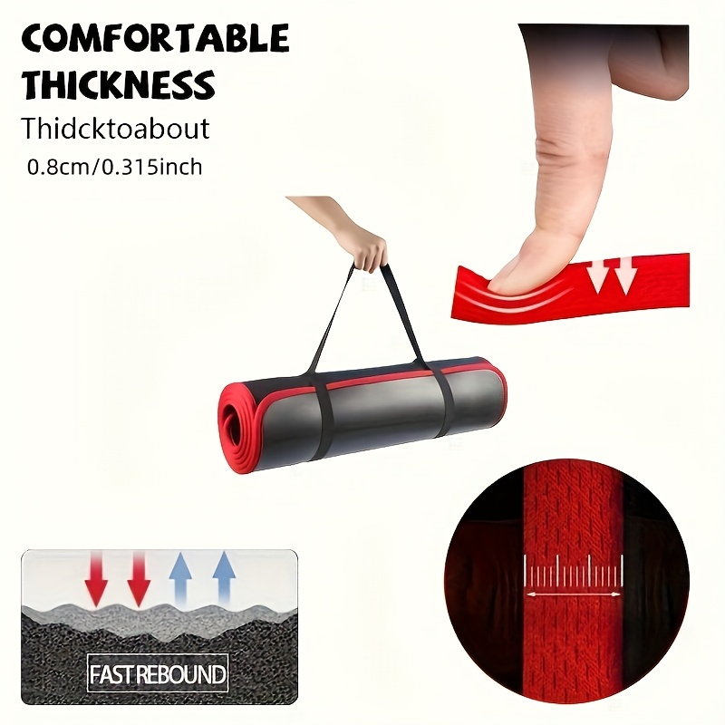 Extra-Thick 10mm Anti-Slip Yoga Mat for Fitness