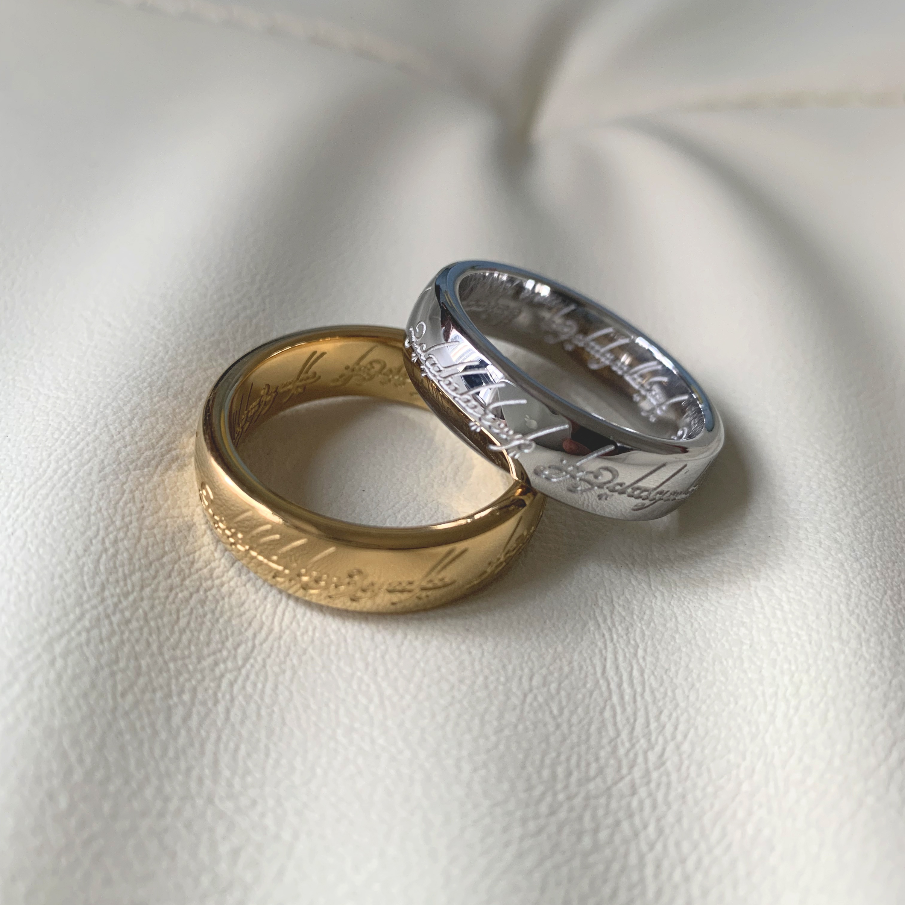 18K Gold Plated Titanium Steel Classic Style Ring