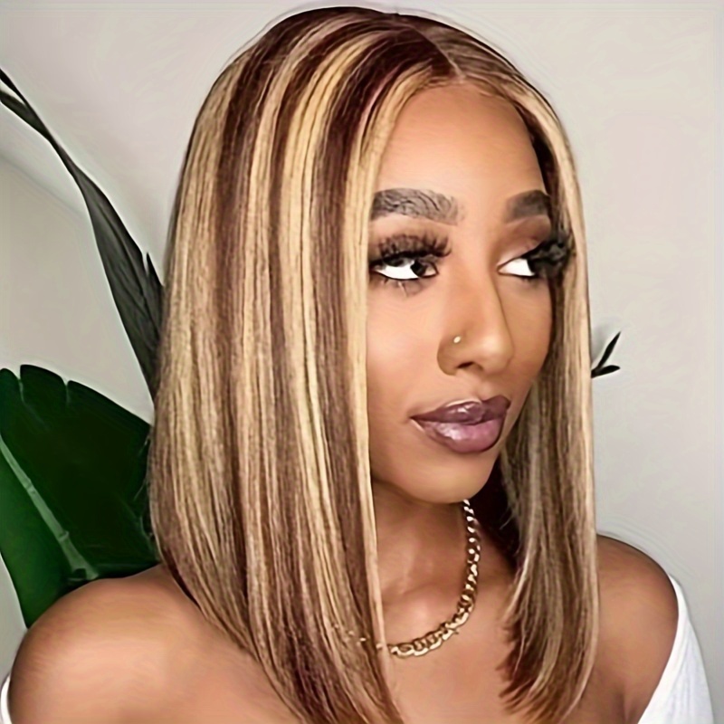 

4/27 180% Density Bob Wig Human Hair 8-12inch Bob Lace Front Wigs Human Hair 13x4 Lace Front Wigs Pre Plucked With Baby Hair Short Straight Human Hair Bob Wig