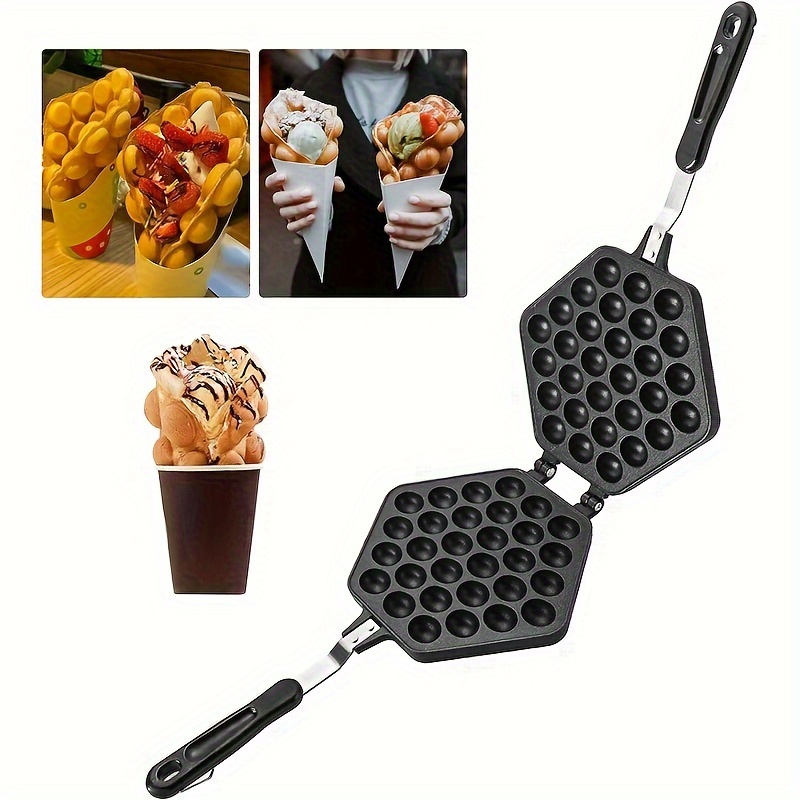 1pc Egg Waffle Maker, Padella Per Waffle Da Cucina, Padella Antiaderente A  Doppia Faccia, Utensile Da Cucina Domestica - Temu Italy