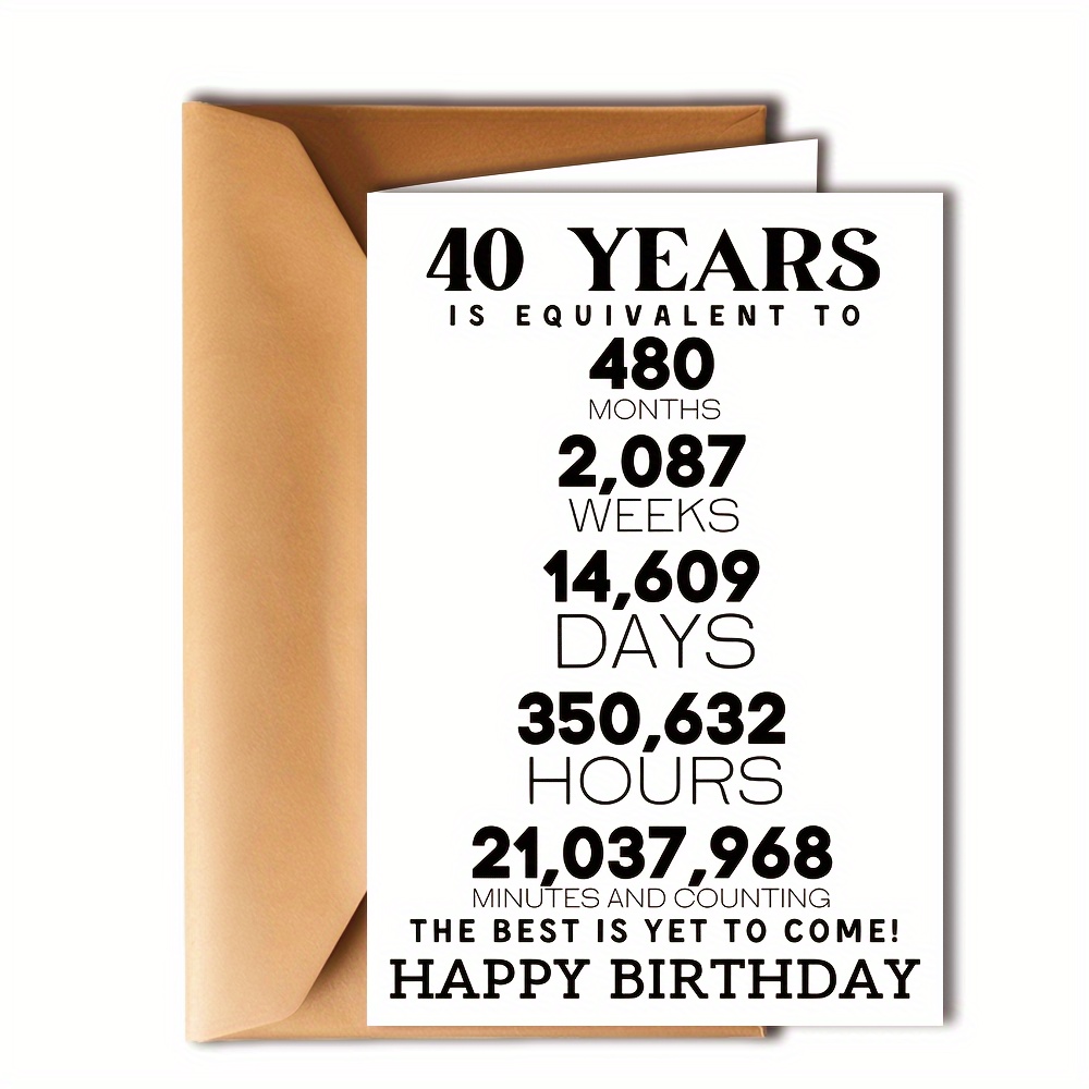 regalo para un 40 cumpleaños  Cumpleaños 40, Feliz 40 cumpleaños