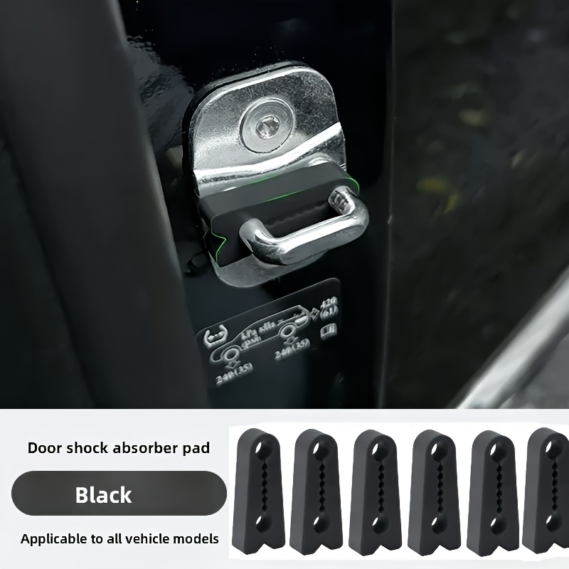 TEMU 6 protectores de puerta gruesos anticolisión y silenciosos, almohadillas para la protección del cierre de del coche, resistentes a los arañazos,