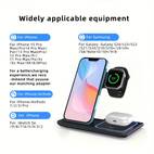 3-i-1 15w snabbladdnings trådlös laddningsstation, kompatibel med iphone 16, 15, 14, 13, 12, 11, x, 8 pro max/pro/mini/plus, lämplig för iwatch /9/8/7/6/5/4/3/2 se, och kompatibel med 3/2/pro.