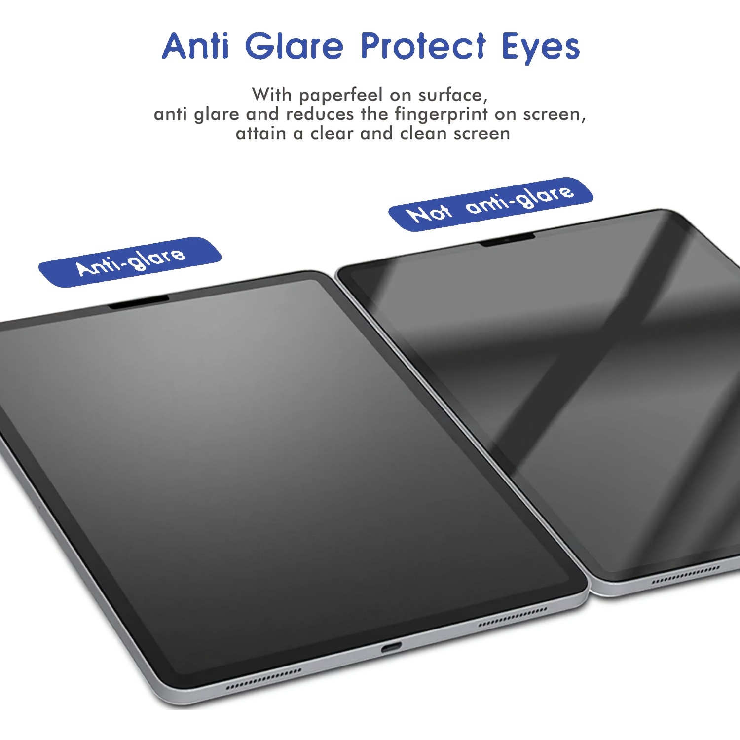 Protecteur D'écran Verre Trempé Mat Anti-reflets Pour IPad 5/6/Air 1/Air 2 - NEUF Avec Câble