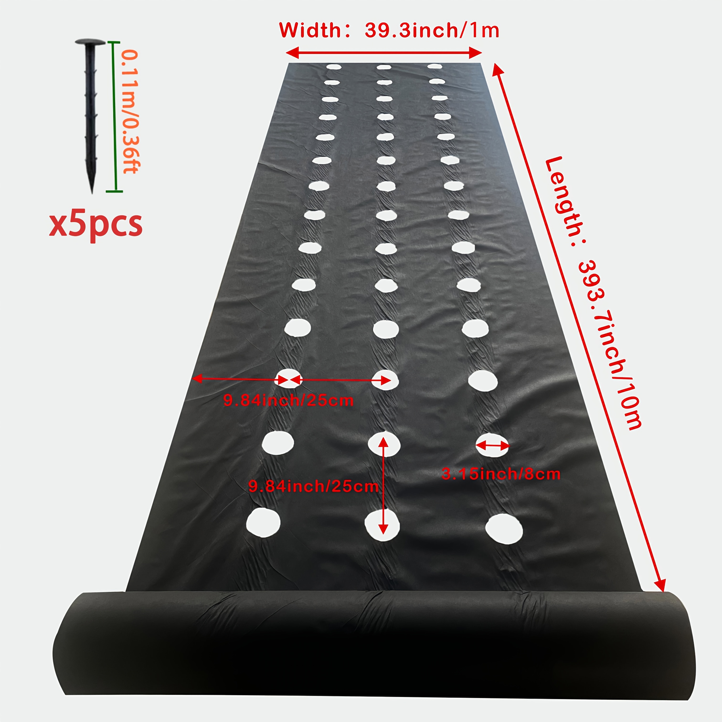E-shop Eine Rolle mit einer Größe von 99,62 cm x 10 m, entwickelt, um Luft und Wasser durchzulassen und Wurzelvergiftung zu verhindern. für