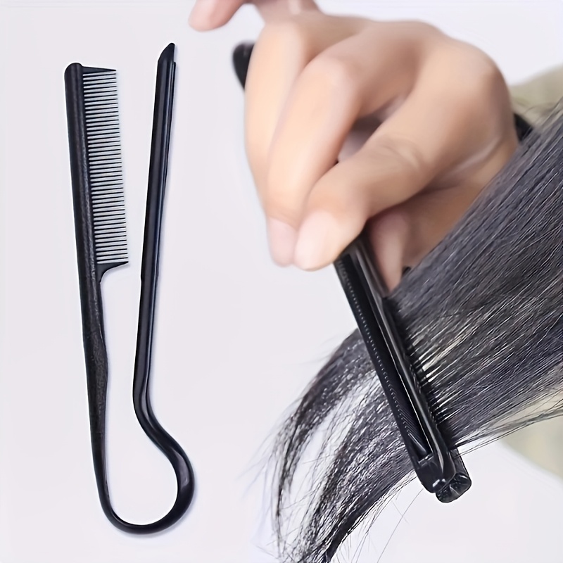 TEMU professionale a V per capelli - Strumento casual in plastica per e la rifinitura dei capelli, strumento per lo styling dei capelli