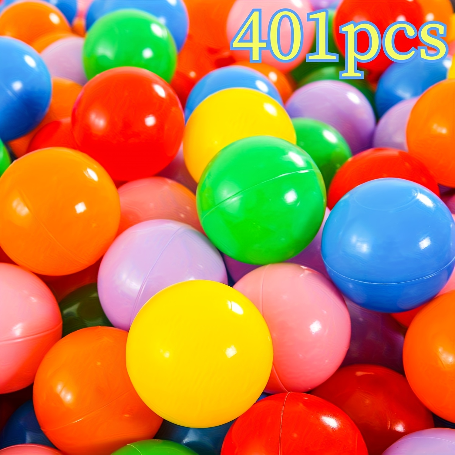 401pcs Pink/colorful Ocean Balls For Kids Ball Pit Toys, Non-toxic Spheres