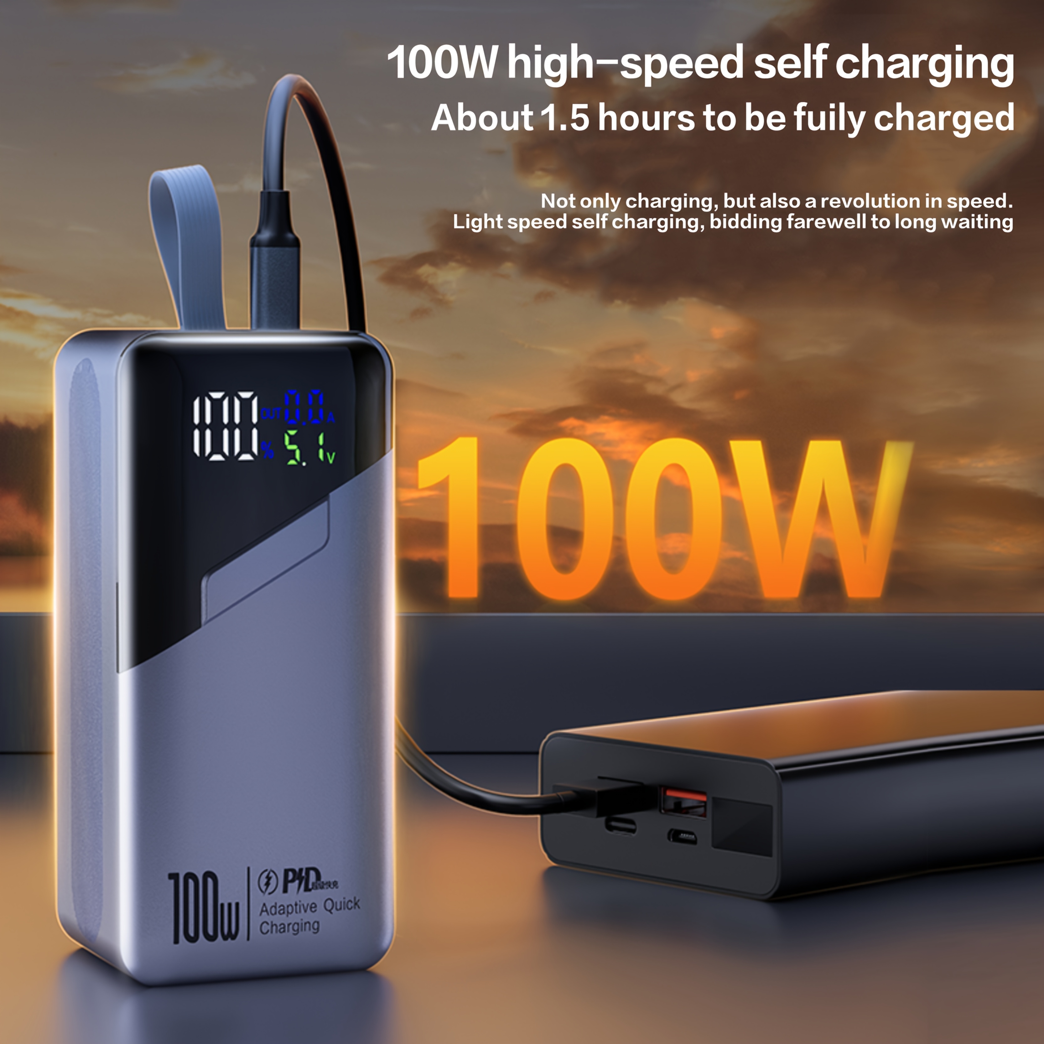 Laptop Power Bank Omars AC Power Bank, 24000mAh AC Outlet