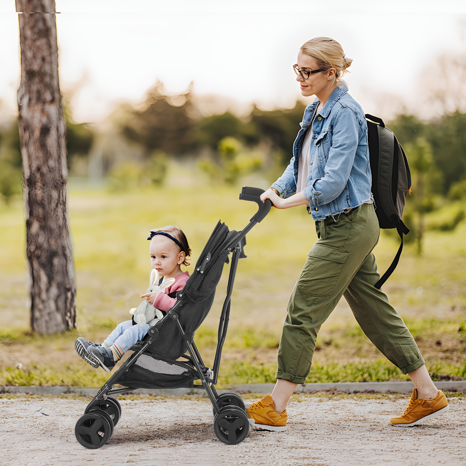 Mini * Stroller Lightweight Stroller with Compact Fold, Multi Position  Recline, Canopy with * Out Sun Visor And More Umbrella Stroller for * Black  Gray DrayGreen *.
